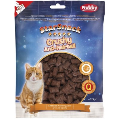 Nobby StarSnack Cat Crushy Anti Hairball křupavé polštářky 125 g