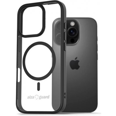 AlzaGuard Clear TPU Case Compatible with Magsafe pro iPhone 16 Pro černé AGD-PCMT34B – Zboží Živě