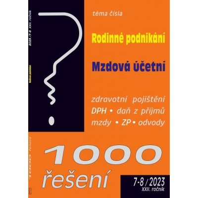 1000 řešení 7-8/2023 – Hledejceny.cz