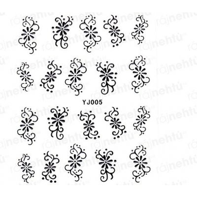 Samolepky na nehty černé 05 – Zboží Dáma