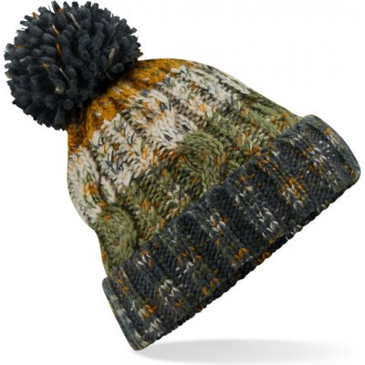 Beechfield s bambulí Corkscrew beanie B486 tmavě šedá-khaki – Hledejceny.cz
