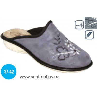 Santé LX/514 domácí obuv papuče grey – Zboží Mobilmania