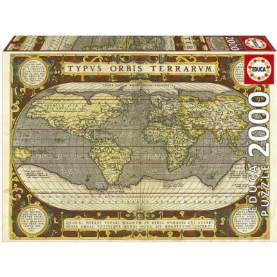 EDUCA Mapa světa 2000 dílků