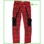 Black Pistol kalhoty gothic Punk Pants Tartan Red-Green – Hledejceny.cz