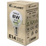 ecoPLANET LED žárovka G45 E14 8W 700lm studená bílá – Zboží Mobilmania