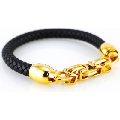 MPM ocelový z chirurgické oceli Bracelet 7572 Gold black