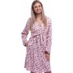 Dámský župan vzor Macešky 1G0653 růžová – Zboží Dáma