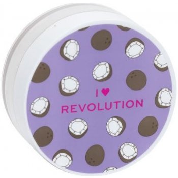make-up Revolution London I Heart Revolution Loose Baking Powder jemný pudr pro zmatnění a fixaci make-up Coconut 22 g