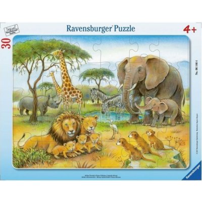 Ravensburger Africký svět zvířat 30 dílků – Zboží Mobilmania