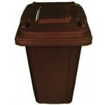 Max popelnice C24BR 240L Hnědá s kolečky – Zboží Dáma