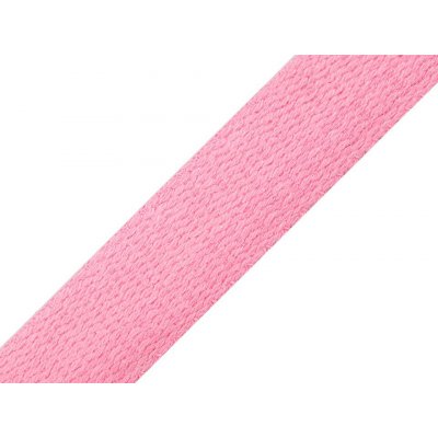 Bavlněný popruh šíře 25 mm růžová