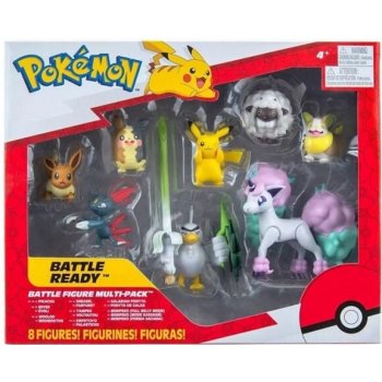 Orbico Pokémon akční figurky 8-Pack 5 Pikachu Eevee Galarian Ponyta a další