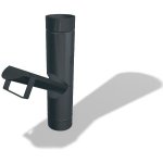 Prefa Klapka na dešťovou vodu Ø 100 mm P10 RAL 7016 antracit – Hledejceny.cz