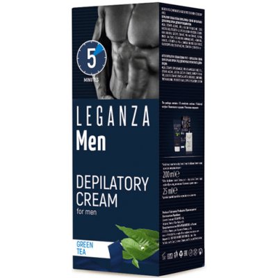 Leganza Depilační sada s Zelený čaj 225 ml – Zboží Dáma