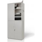 Juskys Kovová kancelářská skříň - bílá – Hledejceny.cz