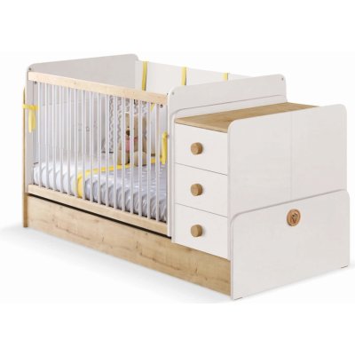 Čilek Baby Rostoucí houpací postýlka s přebalovacím pultem Natura – Zboží Mobilmania