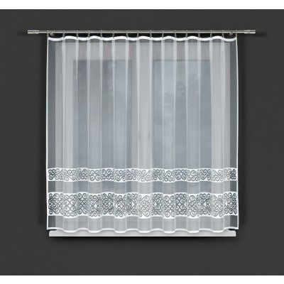 Dekorační žakárová záclona s lurexem s řasící páskou MIMOSA 140 bílá 300x140 cm MyBestHome – Zboží Mobilmania