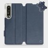 Pouzdro a kryt na mobilní telefon Sony Pouzdro Mobiwear paradní Flip Sony Xperia 1 III - Modré - L_NBS Blue Leather