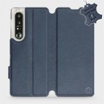 Pouzdro Mobiwear paradní Flip Sony Xperia 1 III - Modré - L_NBS Blue Leather – Zbozi.Blesk.cz