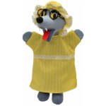 Moravská ústředna Brno VLK OBLEČENÝ textilní maňásek na ruku 30cm – Zboží Dáma