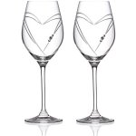 Diamante sklenice na bílé víno Hearts s krystaly Swarovski 2 x 360 ml – Zbozi.Blesk.cz