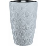 Obal na květník FLOW SLIM plastový šedý pr.39x58cm šedá – Zboží Mobilmania