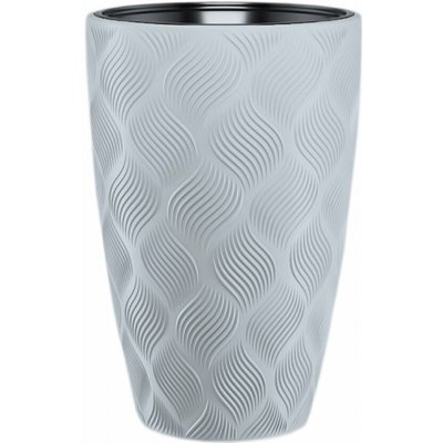 Obal na květník FLOW SLIM plastový šedý pr.39x58cm šedá – Zboží Mobilmania