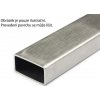 Jekl obdélníkový, broušený K240, 1.4301/07: 100x40x2