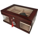 Angelo humidor na doutníky Ulysse červenohnědý prosklený stolní – Hledejceny.cz