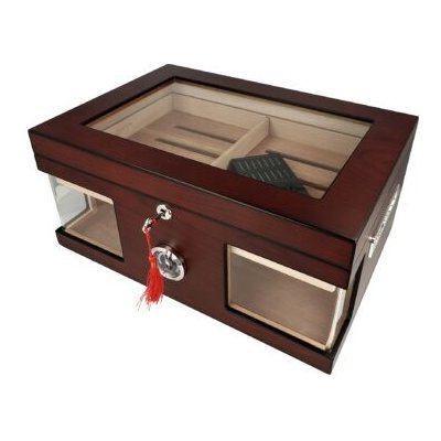 Angelo humidor na doutníky Ulysse červenohnědý prosklený stolní – Hledejceny.cz