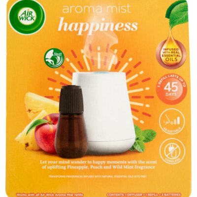 Air Wick Aroma vaporizér strojek a náplň Šťastné chvilky 20 ml – HobbyKompas.cz