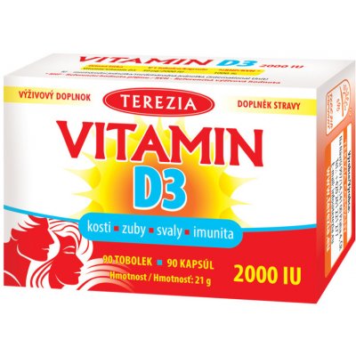 TEREZIA Vitamin D3 2000 IU 90 tobolek