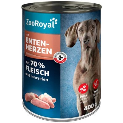 ZooRoyal konzervy a kapsičky s kachními srdíčky 6 x 400 g – Zboží Mobilmania