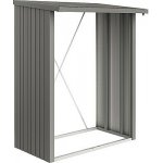 Biohort Dřevník Woodstock 157 x 102 x 199 cm šedý křemen metalíza – Sleviste.cz