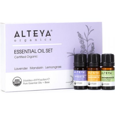 Alteya Organics Dárkový set esenciálních olejů Bio 3 x 5 ml – Zbozi.Blesk.cz