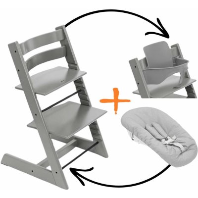 Stokke Tripp Trapp + Baby set Storm Grey – Zboží Dáma