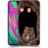 Pouzdro a kryt na mobilní telefon Samsung Pouzdro ACOVER Samsung Galaxy A40 A405F s motivem Owl