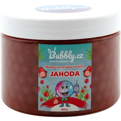 Bubbly.cz Domácí Bubble Tea Práskací kuličky jahoda 0,5 kg – Zboží Dáma