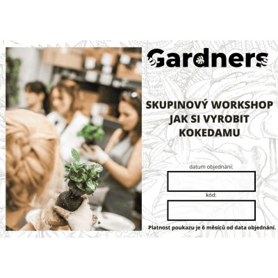 Gardners Soukromý skupinový workshop - Jak si vyrobit kokedamu (flexibilní termín) – Hledejceny.cz