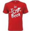 Pánské Tričko Tričko Pivo Tour de Beer Zelená
