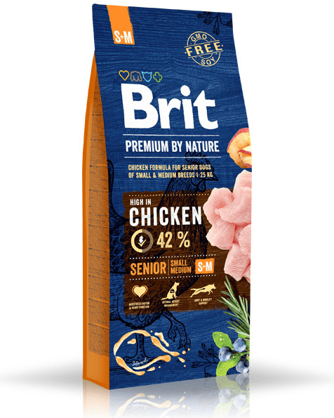 Brit Premium by Nature Senior S+M 15 kg od 711 Kč - Heureka.cz