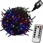 Voltronic Vánoční LED osvětlení 5 m barevná 50 LED + ovladač zelený kabel – Hledejceny.cz