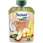 Sunar BIO ovocná kapsička Jablko, banán, ananas, kokos 100g – Zboží Dáma
