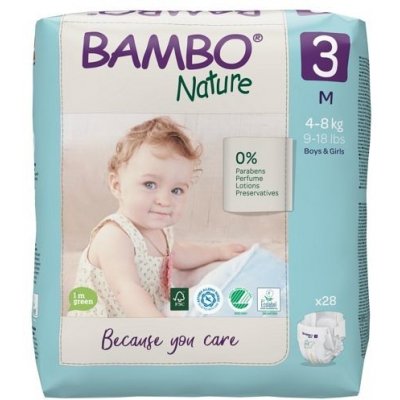 Bambo Nature 3 4-8 kg 28 ks – Zboží Mobilmania