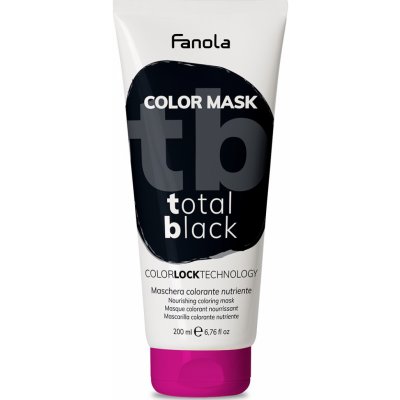 Fanola Color Mask barevné masky Total Black černá 200 ml – Zbozi.Blesk.cz