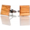 Moi-style dřevěné manžetové knoflíky gravírování: ne, dárkové balení: ne, druh dřeva/barva: olivové