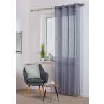 Dekorační záclona s kroužky SOFIA šedá 140x260 cm (cena za 1 kus) MyBestHome – Hledejceny.cz