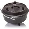 Outdoorový kotlík Litinový hrnec Petromax s nožičkami "dutch oven" 1,6 l ft3