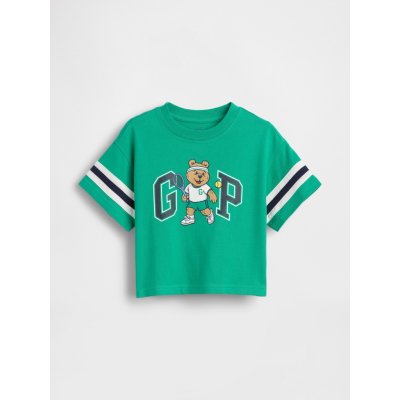 GAP Baby oversize tričko s logem Brannan Bear Zelená – Sleviste.cz