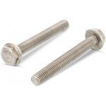 INOX DIN 6921 šroub se 6-hr hlavou, integrovanou podložkou bez ozubení, CELOZÁVIT, nerez A2 Varianta: DIN 6921 šroub se 6.hr hlavou, podložkou bez ozubení, nerez A2-70 M8X35/35 – Hledejceny.cz